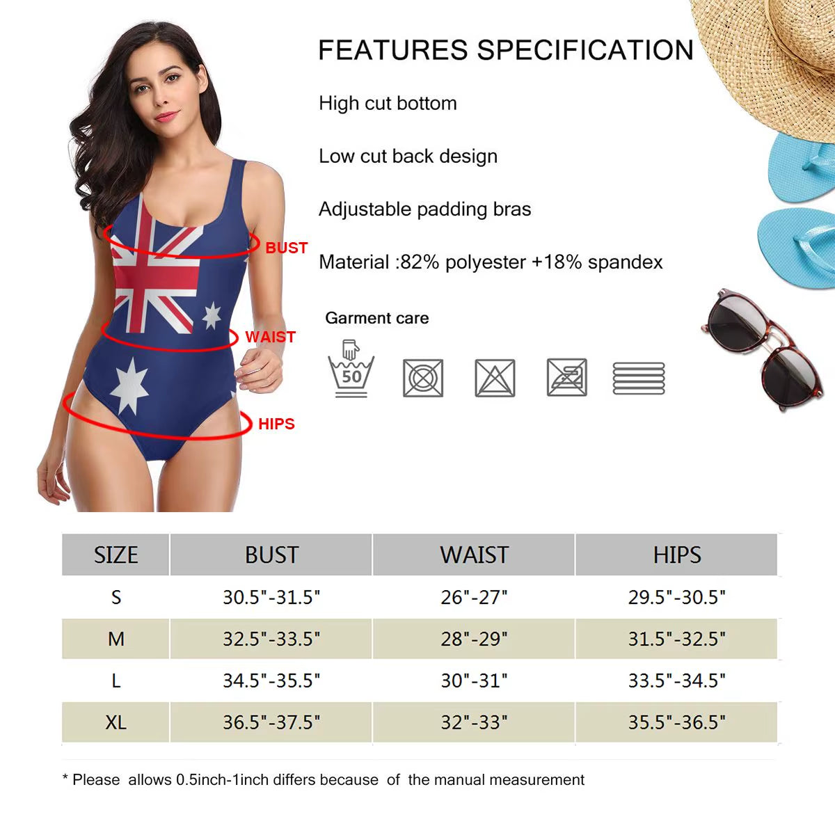 Australia Flag Exotic Bikinis Women Swimsuit Low Waist Comfortable Women Hawaii Bathing Suit Swimsuit M3